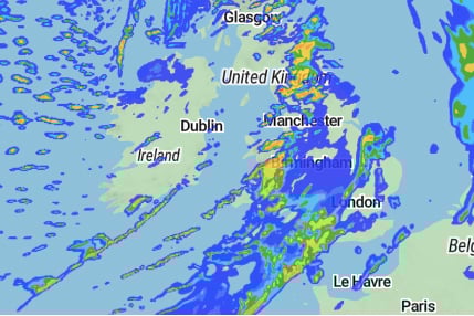Storm Isha at 6pm on Sunday, January 21.