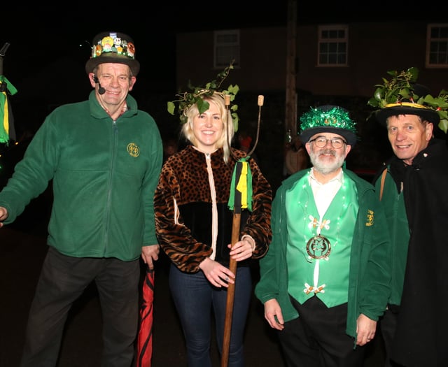 Evil spirits were frightened away at noisiest yet Sandford Wassail

