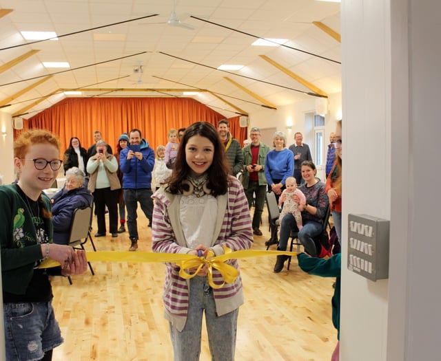 Cheriton Bishop Village Hall re-opens after disastrous fire in 2022
