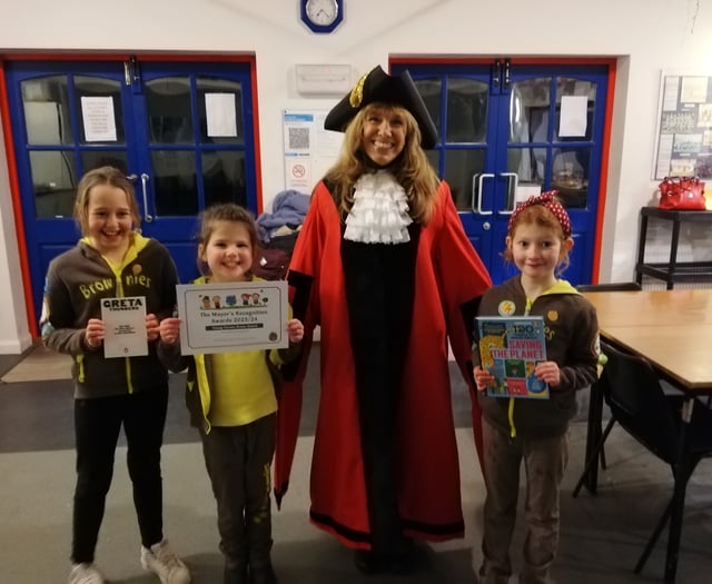 Double winners for Mayor of West Devon’s Young Person Green Awards

