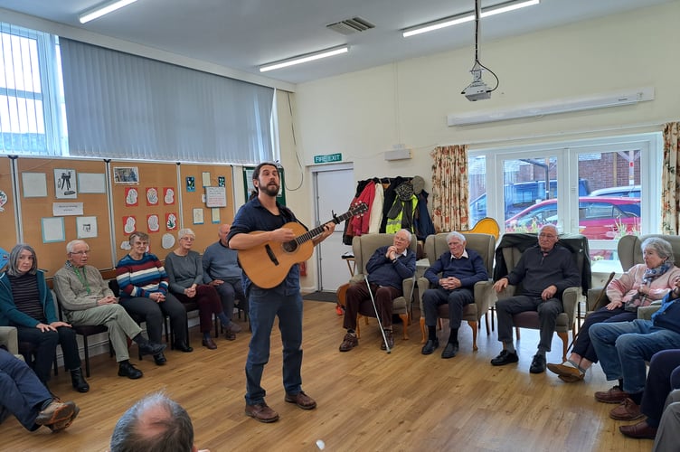 Live music at the Memory Cafe.
