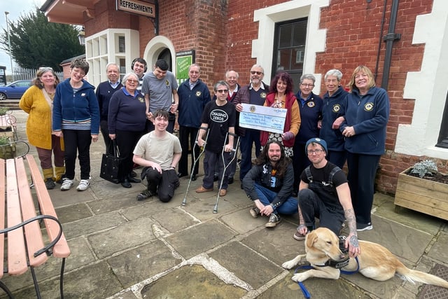 Lions Club of Crediton cheque went to The Turning Tides Project
