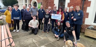 Lions Club of Crediton cheque went to The Turning Tides Project
