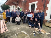 Lions Club of Crediton cheque went to The Turning Tides Project
