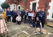 Lions Club of Crediton cheque went to The Turning Tides Project
