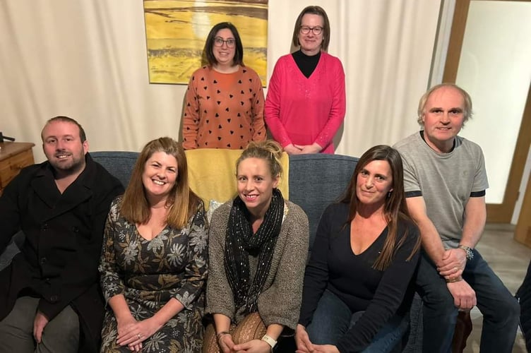 ANTS Actors, from left: Back Row – Sarah Ruby and Sue Wilson, Front Row – Adam Lloyd, Anna Field, Lucy Barzotelli, Lisle Purchase and Nigel Davies. Not pictured: Anthony Morris.
