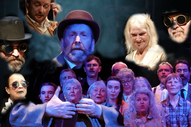                               A montage of the cast of ‘The Visit’, from Brown Paper Bag Theatre Company.
 
