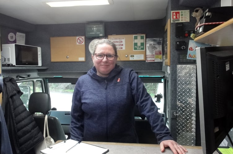 During the last visit of the mobile library in Zeal Monachorum.