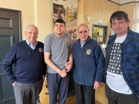 Otis got to meet two Crediton Talking News readers

