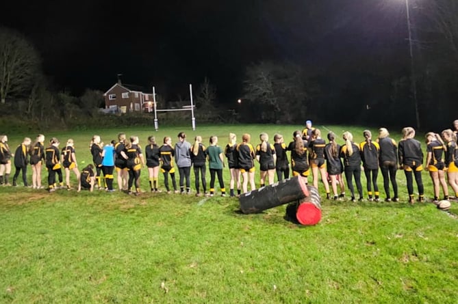 From the Under 14’s session at Crediton Rugby Club.

