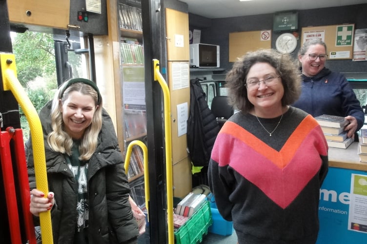 During the last visit of the mobile library in Zeal Monachorum.