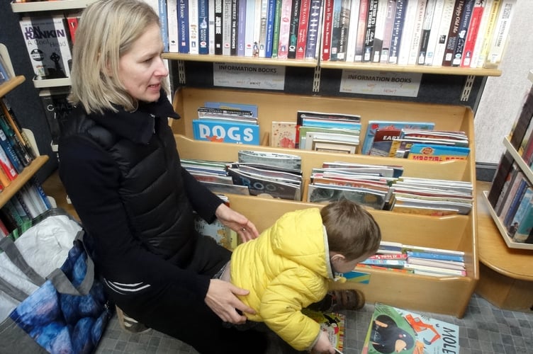 During the last visit of the mobile library in Zeal Monachorum.