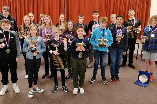 The 2024 Crediton and District Swimming Club award winners.
