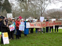 Protesters pushed for special educational needs improvements
