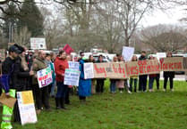 Protesters gathered at County Hall pushed for special educational needs improvements
