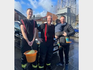 A special customer went to Crediton firefighters car wash
