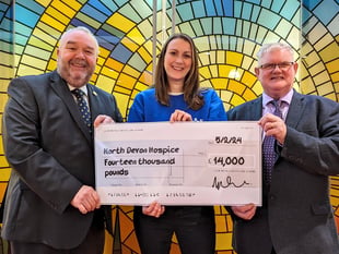 Crematorium raises £14,000 for North Devon Hospice
