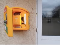 New defibrillator installed at Sandford Parish Hall

