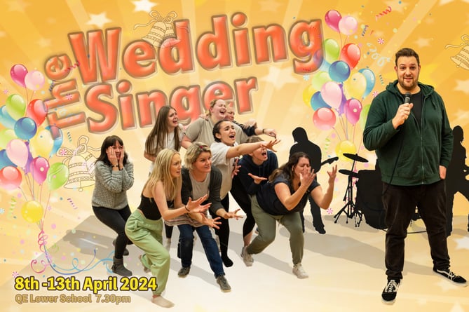 Some of the CODS cast during rehearsals for ‘The Wedding Singer’.