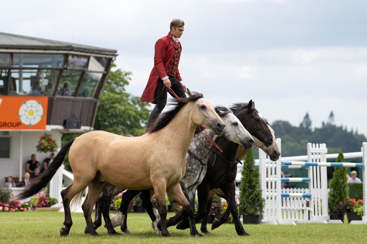 Ben Atkinson and his horses will headline in the Devon County Show main ring.