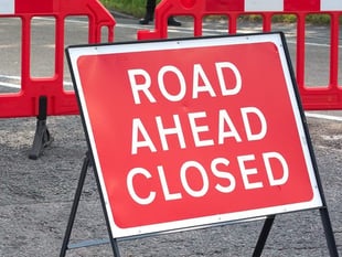 Emergency road closure between Kennerleigh and Sandford