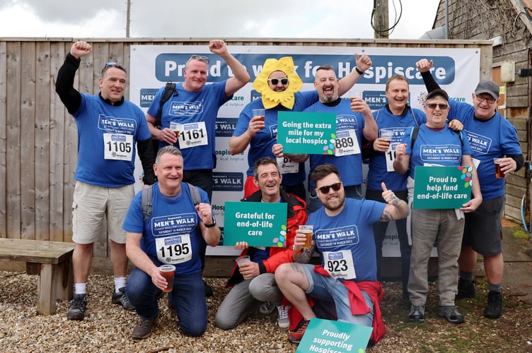 At the Hospiscare Men’s Walk last year.