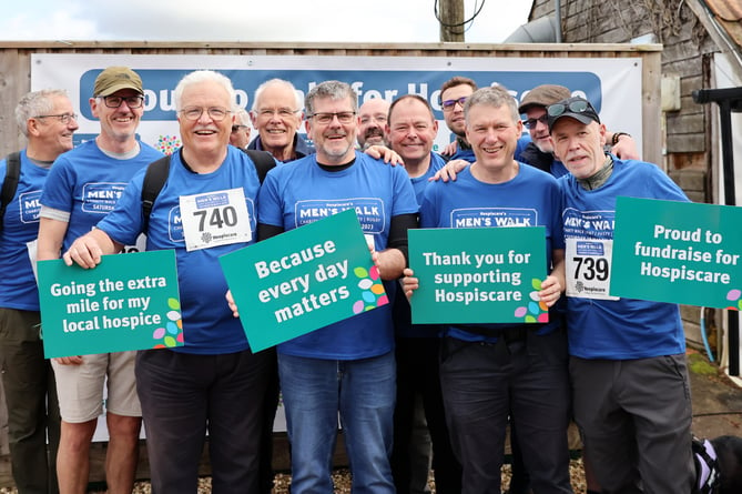 At the Hospiscare Men’s Walk last year.