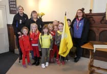 Environment theme for Brownies and Rainbows Parade Service at Cheriton Fitzpaine
