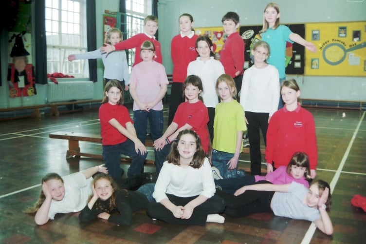 Pupils from Hayward's School performed at a dance festival in Exeter in January 2001. DSC00583