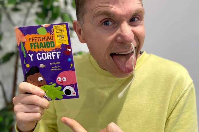 Kev Payne, author and illustrator, with his book which was chosen as a £1 World Book Day book.
