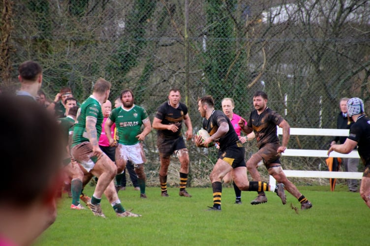 During the Crediton RFC v Sidmouth game.