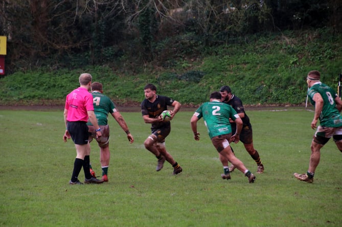 During the Crediton RFC v Sidmouth game.
