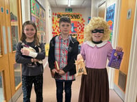 Bow Community Primary School dressed up for World Book Day
