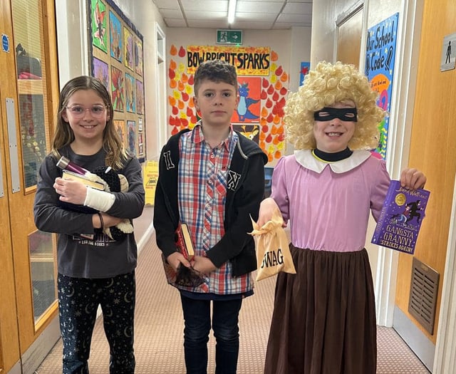 Bow Community Primary School dressed up for World Book Day
