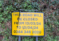 More road closures for the Crediton and Sandford areas
