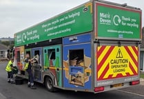 Mid Devon household waste falls - income from recycling behind target
