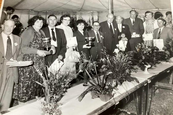 At a Sandford Flower and Produce Show many years ago.

