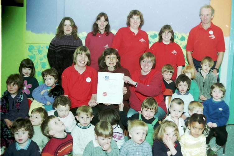 Jolly Tots Nursery received an Accreditation certificate in March 2001.  DSC00350