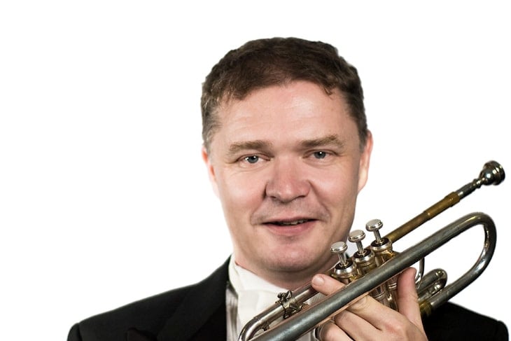 Trumpeter Alistair Mackie will play at Crediton Parish Church on April 14.