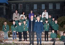1st Crediton Cubs enjoyed hearing about the history of Downes
