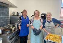 Community Lunch a tasty success at Crediton Congregational Church
