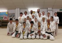 A medal each for five Tedburn St Mary Judo Club students
