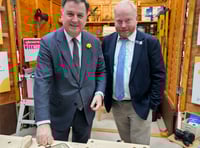 MP Mel tries his hand at 'The Parliament Shed'
