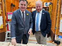 MP Mel tries his hand at 'The Parliament Shed'
