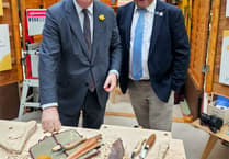 MP Mel tries his hand at 'The Parliament Shed'
