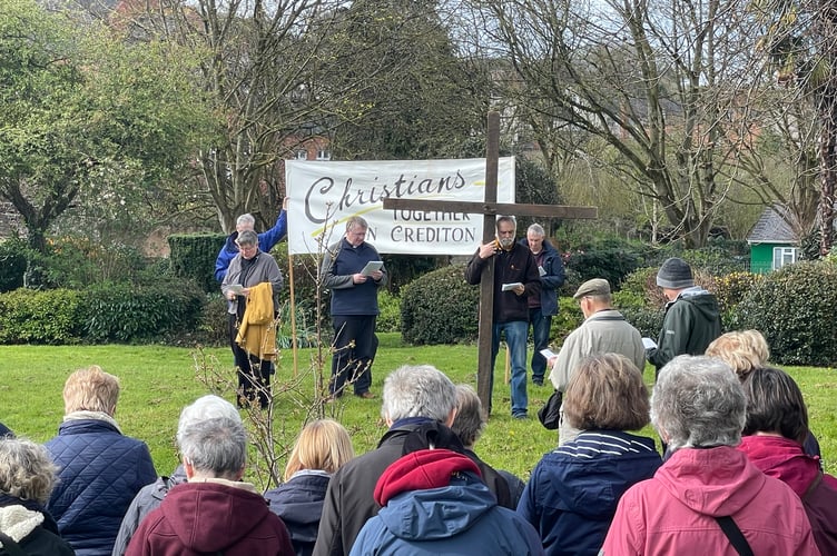 During worship in Newcombes Meadow.  AQ 9068
