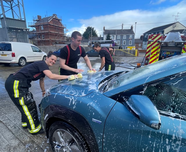 Get your car washed at Crediton Fire Station today
