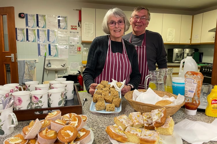 Mandi and Nigel served the refreshments.  AQ 8006
