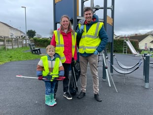 46 volunteers took part in Copplestone Spring Clean and Litter Pick
