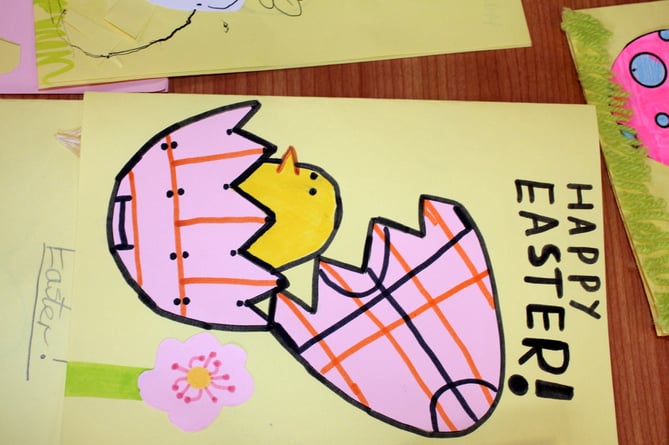 One of the children’s Easter card entries.  SR 9590
